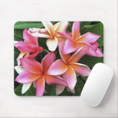 Blossom-Kranz von hellrosa Frangipani Mousepad (Mit Mouse)