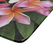 Blossom-Kranz von hellrosa Frangipani Schneidebrett (Ecke)