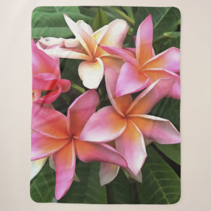 Blossom-Kranz von hellrosa Frangipani Sherpadecke