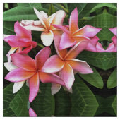 Blossom-Kranz von hellrosa Frangipani Stoff (Nahaufnahme)