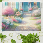 Blossom Lane Blue Cottage Garden Geschirrtuch (Gefaltet)