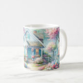 Blossom Lane Blue Cottage Garden Kaffeetasse (VorderseiteRechts)