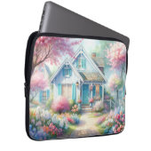 Blossom Lane Blue Cottage Garden Laptopschutzhülle (Vorne Rechts)