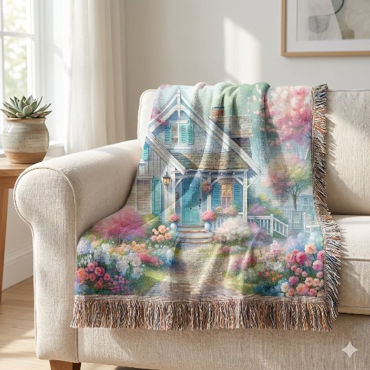 Blossom Lane Blue Cottage Garten Decke
