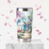 Blossom Lane Blue Cottage Garten Thermobecher