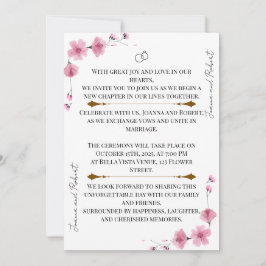 Blossom Love Wedding Invitation Einladung