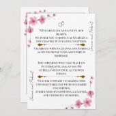 Blossom Love Wedding Invitation Einladung (Vorne/Hinten)