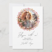 Blossom mit Me Wildblume Abschluss Foto Ankündigung (Vorderseite)