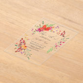 Blossom mit meiner Wildblume Graduierungspartei Acryleinladungen (Ablage )