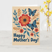 Blossom Muttertag Illustrationskarte Karte (Gelbe Blume)
