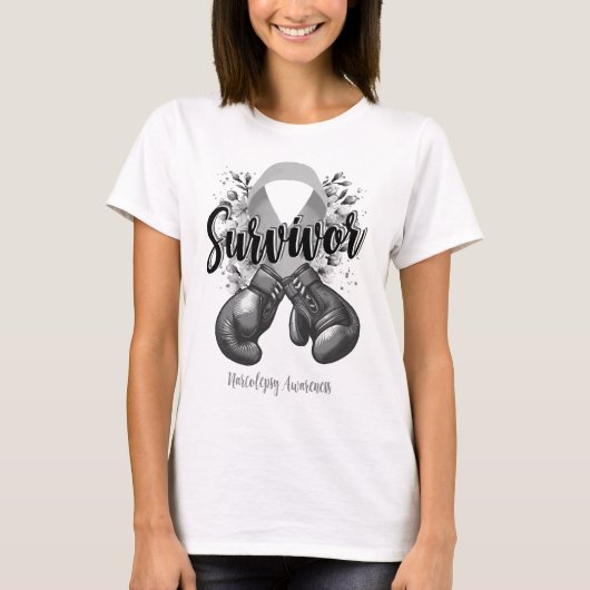 Blossom Narcolepsy Warrior Survivor T-Shirt (Vorderseite)