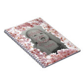 Blossom Notebook personalisieren Sie rosa Blume Bu Notizblock (Rechte Seite)