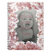Blossom Notebook personalisieren Sie rosa Blume Bu Notizblock (Vorderseite)