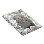 Blossom Notebook personalize White Blume Book Notizblock (Rechte Seite)
