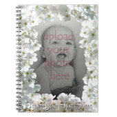 Blossom Notebook personalize White Blume Book Notizblock (Vorderseite)