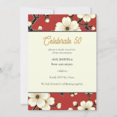 Blossom Nouveau | Elegant Floral Custom Einladung (Vorderseite)