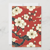 Blossom Nouveau | Elegant Floral Custom Einladung (Rückseite)