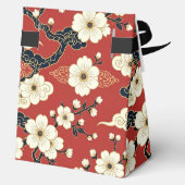 Blossom Nouveau | Elegant Floral Custom Geschenkschachtel (Rückseite)