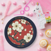 Blossom Nouveau | Elegant Floral Custom Pappteller (Party)