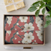 Blossom Nouveau | Elegant Floral Design Seidenpapier (Geschenk)