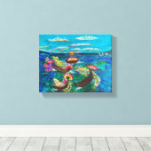 Blossom - Om Leinwand Malerei (Insitu (Holzboden))