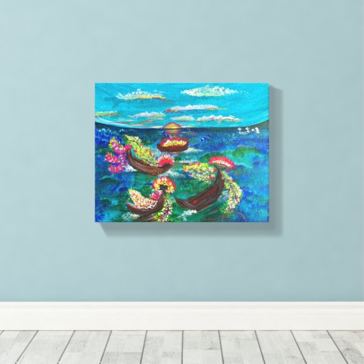 Blossom - Om Leinwand Malerei (Insitu (Holzboden))