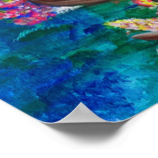 Blossom - Om Leinwand Malerei Poster (Ecke)