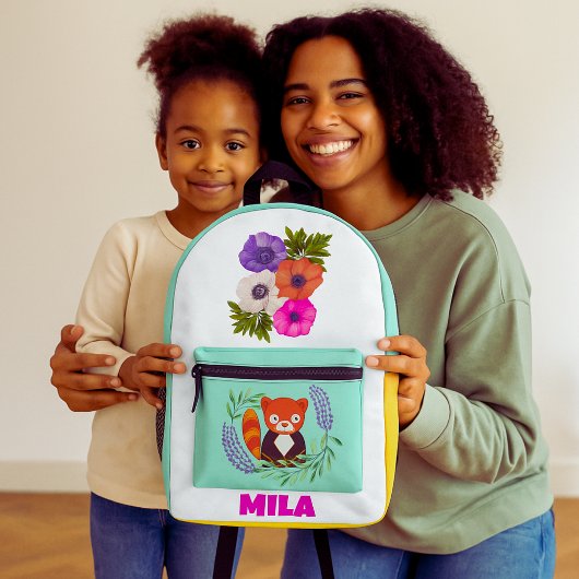 Blossom Panda Pal Bedruckter Rucksack