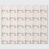 Blossom-Party mit Katzen Geschenkpapier (Flach)