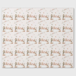 Blossom-Party mit Katzen Geschenkpapier