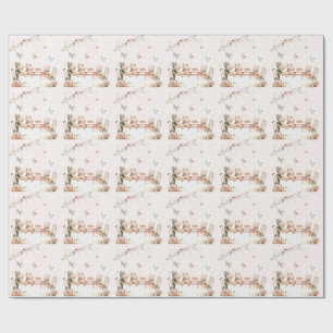 Blossom-Party mit Katzen Geschenkpapier