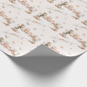 Blossom-Party mit Katzen Geschenkpapier (Ecke)