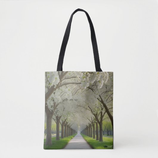 "Blossom Pathway - Frieden mit dir tragen" Tasche (Vorderseite)