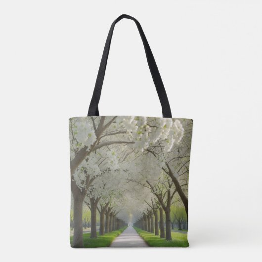 "Blossom Pathway - Frieden mit dir tragen" Tasche (Rückseite)