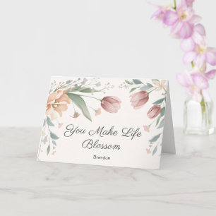 Blossom Personalisierte Muttertags-Grußkarte Karte