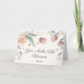Blossom Personalisierte Muttertags-Grußkarte Karte (Vorderseite)