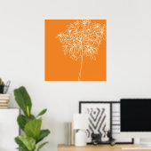 Blossom Pop Orange Poster (Heimbüro)