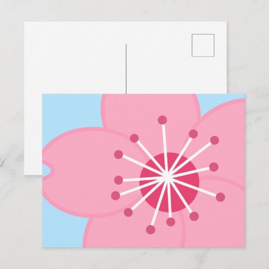 Blossom Postkarte (Vorne/Hinten)