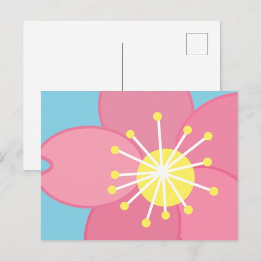 Blossom Postkarte (Vorne/Hinten)