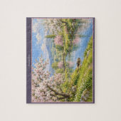Blossom River Frühlingslandschaft Puzzle (Vertikal)