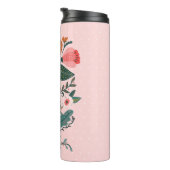 Blossom & Roots Folkloregarten Blumengarten Rosa Thermosbecher (Nach rechts gedreht)