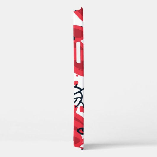 Blossom Rot: Abstraktes handGezeichnet Muster. Case-Mate iPhone Hülle (Rückseite / Rechts)