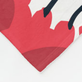 Blossom Rot: Abstraktes handGezeichnet Muster. Fleecedecke (Ecke)