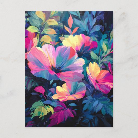 Blossom Rush Spring Blumengarten Ankündigungspostkarte (Vorderseite)