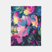 Blossom Rush Spring Blumengarten Fleecedecke (Vorderseite)