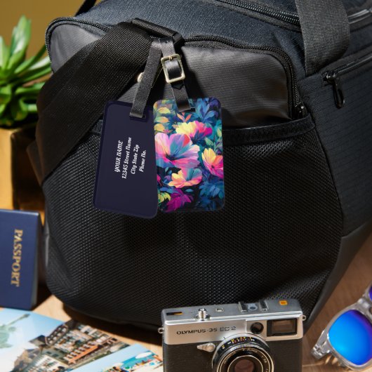 Blossom Rush Spring Blumengarten Gepäckanhänger (Vorderseite & Rückseite)