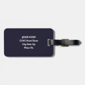 Blossom Rush Spring Blumengarten Gepäckanhänger (Rückseite horizontal)