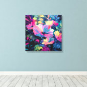 Blossom Rush Spring Blumengarten Leinwanddruck (Insitu (Holzboden))