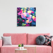 Blossom Rush Spring Blumengarten Leinwanddruck (Insitu (Wohnzimmer))