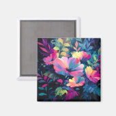 Blossom Rush Spring Blumengarten Magnet (Vorderseite/Rückseite)